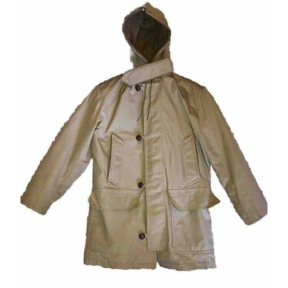 Mighty Mac Vintage Mens Size 38 Out O’ Gloucester Coat Tan Khaki Jacket - Picture 4 of 9